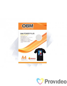 OBM Power PLUS - Sublimação p/ Tecido Escuro e/ou claro - A4   PCT 10 FLS