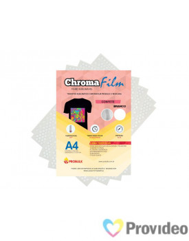 Transfer Sublimático ChromaFilm Probulk c/ Mascara - Confete Branco ( A4 ) PCT/2